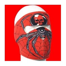 Neoprene mask spider black/red