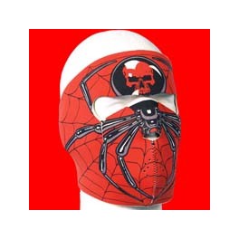 Neoprene mask spider black/red