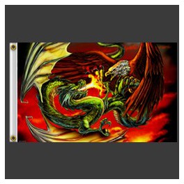 BANDERA DRAGON Y AGUILA