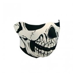 MASCARA NEOPRENO SKULL negro/blanco