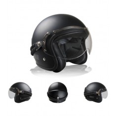 CASCO CLASSIC NEGRO MATE  BARRACUDA