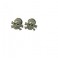 Skull/bones green eyes screw